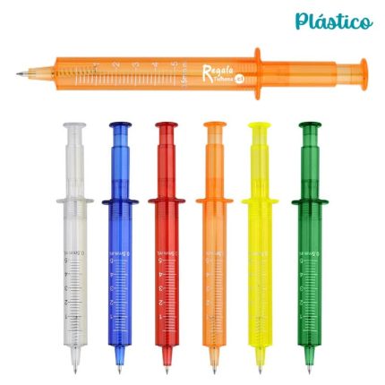 lápiz plástico jeringa